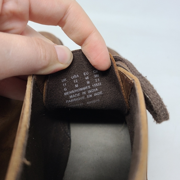 Clarks Bushacre Brown Leather Lace-up Ankle Chukka - Picture 6 of 6